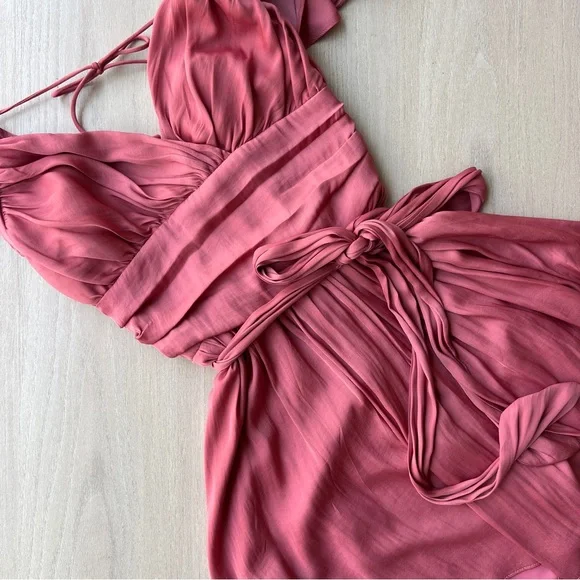 NWOT Musette Ruffle Shoulder Wrap Dress - Picture 6 of 9